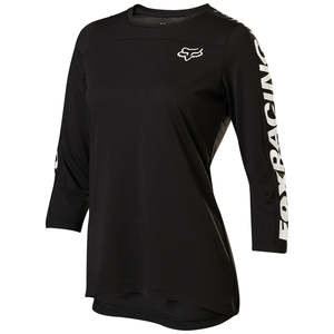 FOX WOMENS RANGER DRI-RELEASE 3/4 JERSEY [BLACK]