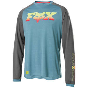 Mtb20: FOX RANGER DRI-RELEASE LS FOXHEAD JERSEY [LIGHT BLUE]