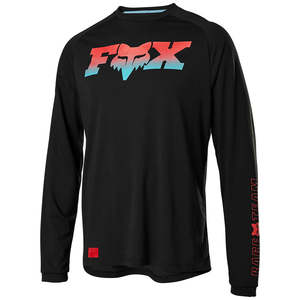 FOX RANGER DRI-RELEASE LS FOXHEAD JERSEY [BLACK]