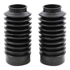 Fork Boots: WHITES FORK BOOT 26mm top 45mm bottom 225mm long BLK