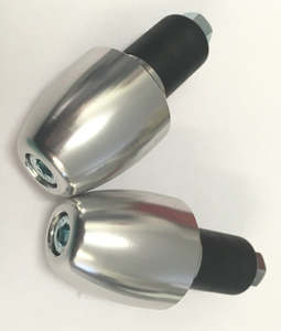 Bar End Weights: Buzzetti Bar End Weight - Silver - Diam. 17.5