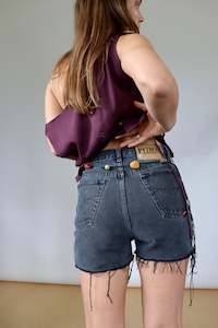 Black Vintage Cut Offs