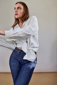 Preloved: Vintage Striped Silk Shirt