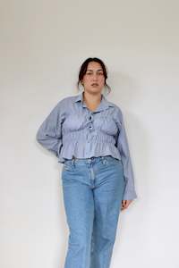 Tocca Shirt: Blue Grey Tocca Shirt L