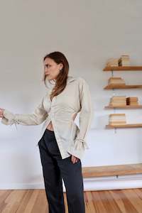 Products: Sage Striped Fran Shirt