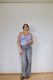 Navy Checked Awa Top XL