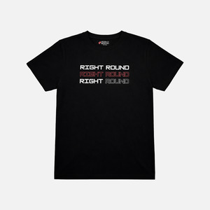 3 letter Black Layered T-Shirt