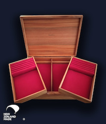 Jewellery Boxes: Rimu Jewellery Box Large - 2 Lift Out Trays