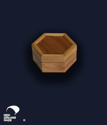 Rimu Boxes All: Hexagonal Rimu Box Large