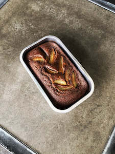 Instore Pickup Freezer Meals Bbq Packs Cookbooks Gift Cards: Spiced Ginger Cake with Pear topped with Caramel Sauce 🍒