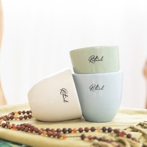 Ritualwaiheke: Lily and Lotus Coffee and Moon Milk Vessels