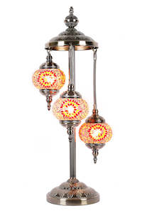 Rivendell Lamps And Lighting Solutions: Turkish Mosaic Lamp Multi-Coloured 3 Tier
