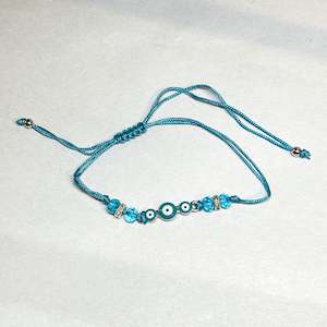 Evil Eye Protection Bracelet - Light Blue