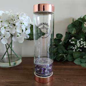 Rivendell Elixir: Amethyst Crystal Water Bottle