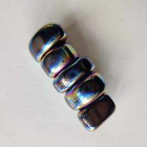 Tumbled Crystals: Rainbow Magnetic Haematite Tumbled Crystal