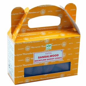 Satya Super Hit: Satya Sandalwood Backflow Incense Cones