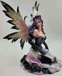 Fairies: Sitting Winter Fairy with Dragon