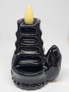 Incense Holders: Split Bamboo Fountain Backflow Incense Burner