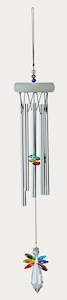 Wind Chimes: Gem Tunes Windchime with Multi-Colour crystal Angel