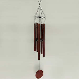 Wind Chimes: Dark Brown Metallic Windchime