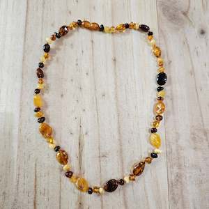 "Milica" Adult natural Amber Necklace