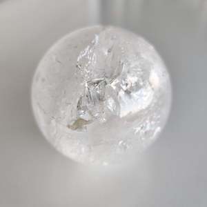 Crystal Pieces: Polished Clear Quartz Crystal Sphere