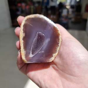 Natural brown agate