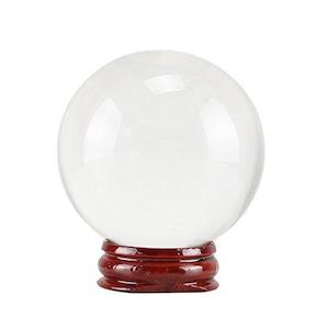 Crystal Balls: Clear Crystal Ball on Stand 11cm