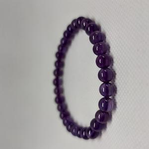 Popular Add Ons: Amethyst Round Bead Crystal Bracelet