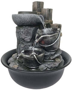 Water Features: Barrels and Buckets Water Feature