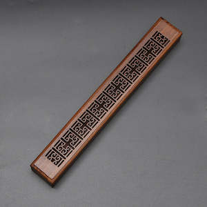 Backflow Incense: Wood Aromatherapy Incense Box Greek Trellis