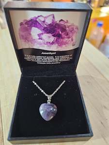 Amethyst: Amethyst Small Heart Pendant