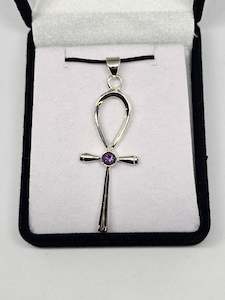 Amethyst: Amethyst Ankh Pendant