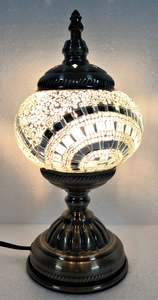 Turkish Mosaic Lamp White