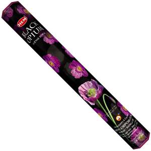 HEM Hexagon Black Opium Incense 6 Pack