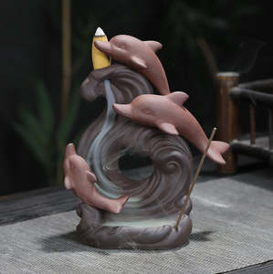 Dolphin Backflow Incense Burner