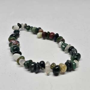 Bloodstone Chip Bracelet