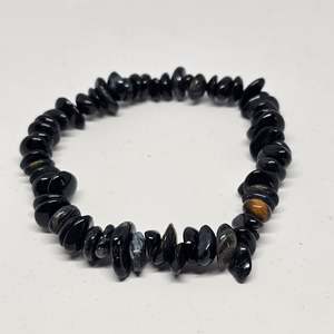 Blue Tigers Eye Chip Bracelet