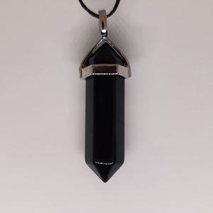 Balance Your Root Chakra: Black Obsidian Crystal Point Pendant
