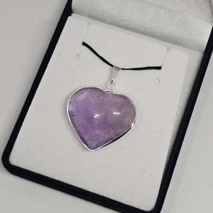 Amethyst Heart Pendant