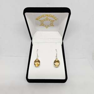 Citrine: Citrine Sterling Silver Earrings