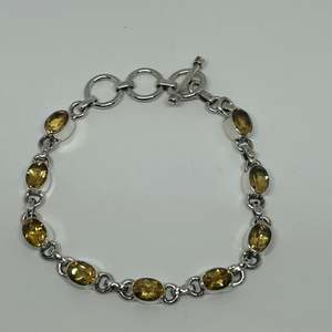 Citrine: Citrine Sterling Silver Bracelet