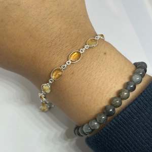 Citrine Sterling Silver Bracelet