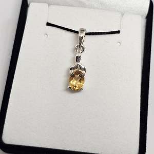 Citrine Sterling Silver Pendant