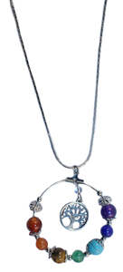 Chakra Healing Tree of Life Necklace