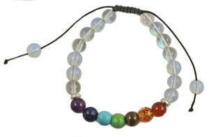 Chakra Healing Crystal Bracelet - Opalite