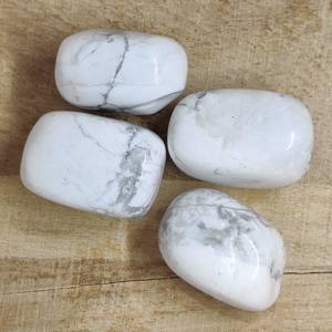 Open Your Throat Chakra: White Howlite Tumbled Crystal