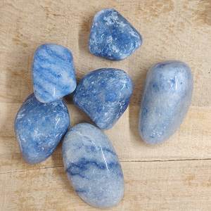 Open Your Throat Chakra: Blue Quartz Tumbled Crystal