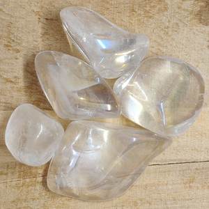 Balance Your Crown Chakra: Clear Quartz Aura Tumbled Crystal