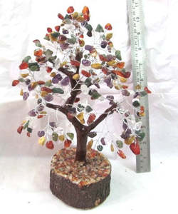 Balance Your Crown Chakra: Multi Chip Chakra Crystal Tree